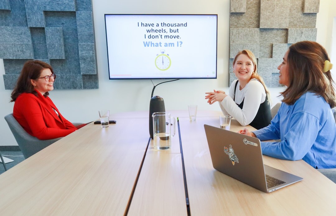 Public speaking workshop with audience in conference room